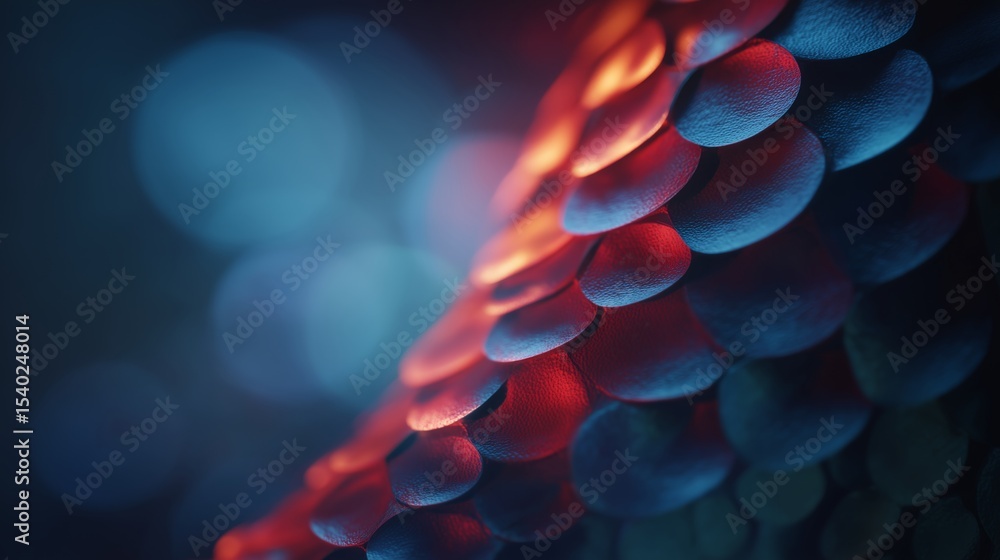 Aufkleber Adaptive materials are showcased, featuring a dynamic surface that changes appearance based on environmental conditions.