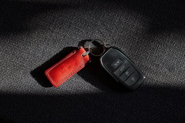Car keys left on the seat