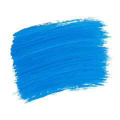 Vibrant abstract background with a textured blue watercolor stroke. Ideal for design, advertising, and art. White background enhances the rich blue hue.