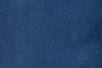 Close up blue color crumpled leather texture