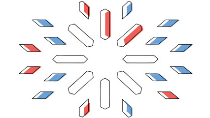 Abstract Geometric Starburst Design