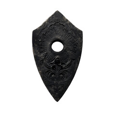 Ornate Black Wooden Planchette Mystical Ouija Board Shaped Charm