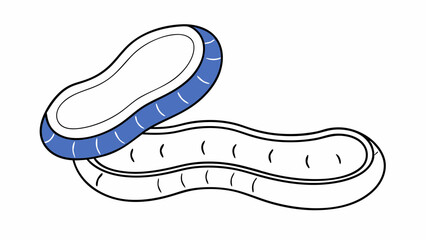 Cartoon Drawing of a Sliced Pickle