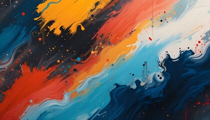 Abstract colorful background with swirling circular patterns and vibrant flowing textures