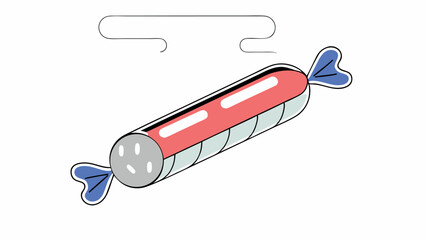 Fototapeta premium Cartoon Candy Sausage