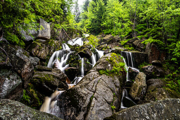 Der Große Stolpich Wasserfall im Isergebirge bei Hejnice 2