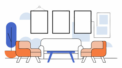 Modern Minimalist Living Room Interior Design