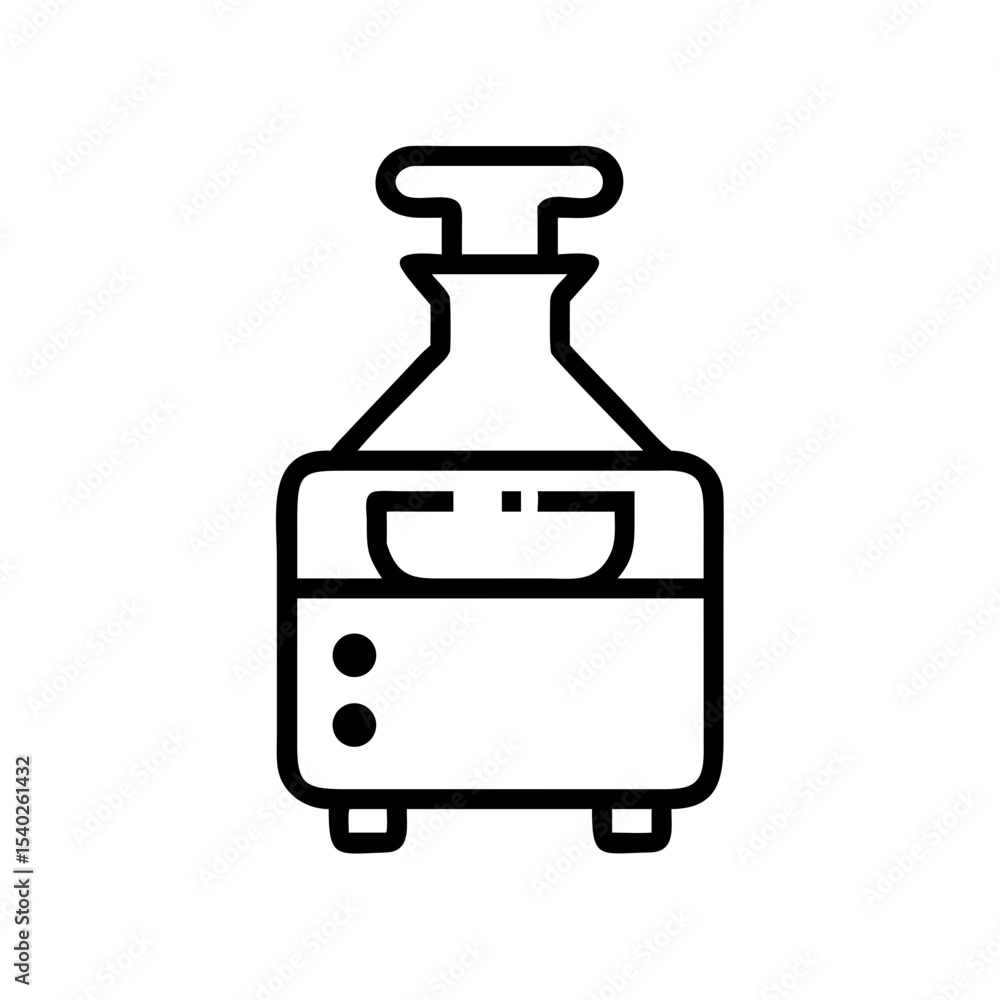 Poster centrifuge machine on transparent background for web and graphic design