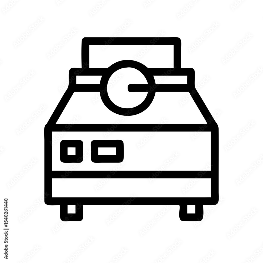 Poster centrifuge machine on transparent background for web and graphic design