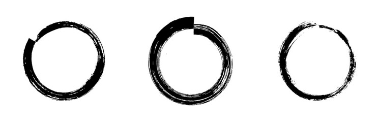 Brush stroke bundles on black colour