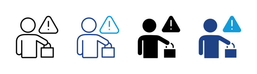 Trash Disposal Warning Icon