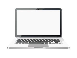 laptop isolated on white background