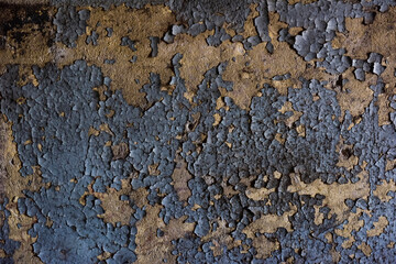 Detail of an old wood with cracked paint
