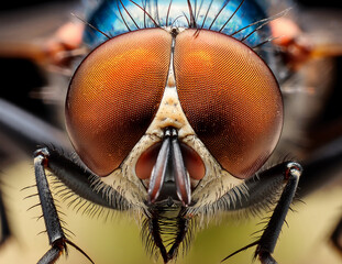 Generated image of close up of a fly