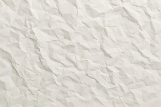 Cream colored crumpled paper texture background