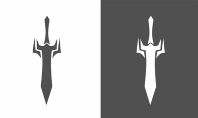 illustration design Sword, suitable for logo template design elements