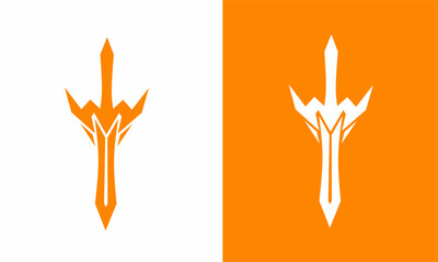 illustration design Sword, suitable for logo template design elements