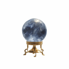 Mystical Crystal Ball on Golden Stand - Fortune Telling, Divination, Prediction