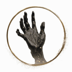 Celestial Hand Reaching for the Cosmos