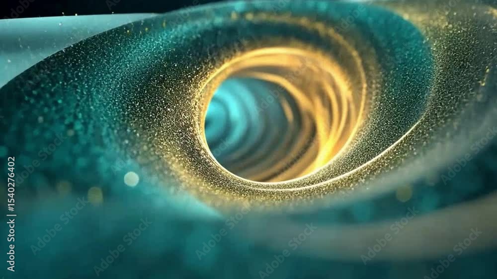 Aufkleber vivid spiral in deep space: an abstract image of an eye-catching, otherworldly spiral, exuding myste