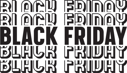 Fototapeta premium Black Friday Sale Geometric Design Text Art