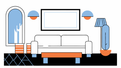 Modern Minimalist Living Room Interior Design