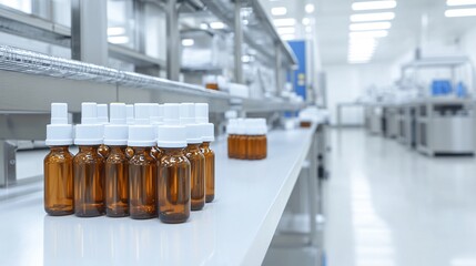 Drug manufacturing facility, highlighting GMP compliance, quality control labs, and pharmaceutical equipment.