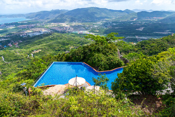 The natural scenery of Yalong Bay in Sanya City, Hainan Province, China