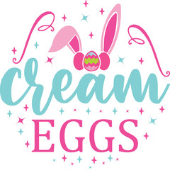 Cream Eggs A Delightful Easter Bunny Treat Design