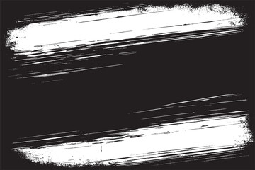 Grunge Black and White Brush Stroke Texture Background for Abstract Art and Graphic Design Projects