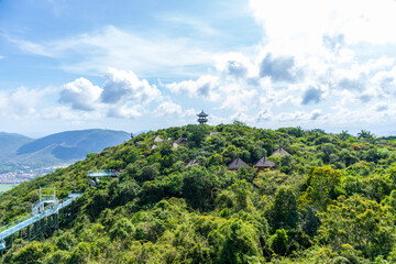 The scenery of Yalong Bay Tropical Forest Park in Sanya City, Hainan Province, China