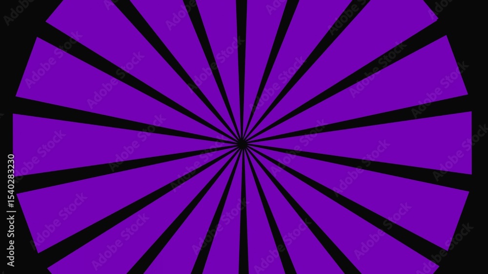 Poster abstract purple burst design with radial lines on black background for graphic design and digital ar