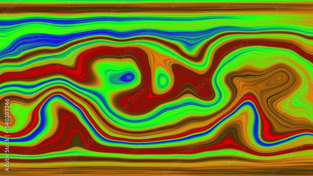 Poster abstract colorful swirls and wavy lines creating a vibrant artistic digital design composition for b