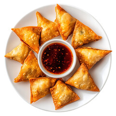 Samosa, samsa or somsa is a triangular fried cake. The filling is boiled potatoes seasoned with spices mixed with peas, onions, cilantro, and sometimes paneer. This snack is popular in Central Asia, S