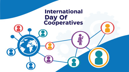a professional banner poster of international day of cooperatives design