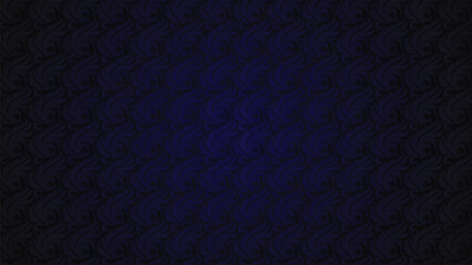 Dark Blue Fabric and Leather Texture with Vintage Ornamental Pattern