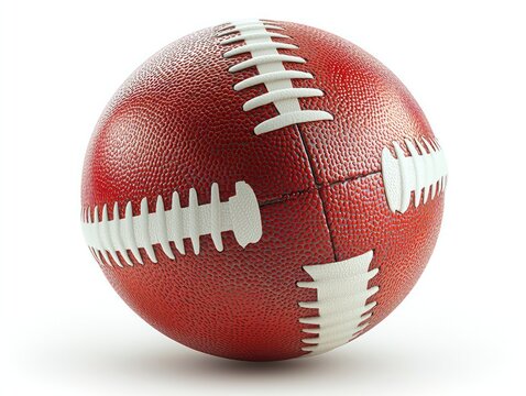American Football, Studio Shot, White Background