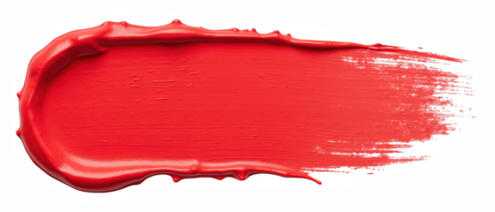 Bright red paint stroke, smooth texture, artistic background, vibrant color, creative design, abstract art