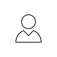 user, person icon vector sign
