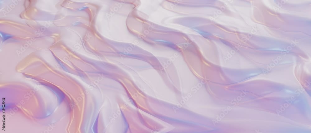 Wall mural abstract flowing waves: an abstract, fluid composition featuring gentle, flowing waves of colors tha