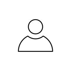 user, person icon vector sign