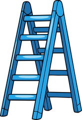 Simple Blue Childrens Ladder Illustration