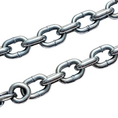 Obraz premium Strong Metal Chains Intertwined Dark Background