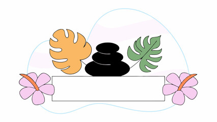 Tropical Spa Relaxation Banner