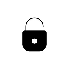 unlock, padlock icon vector symbol