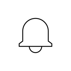 notification bell interface icon vector