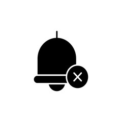 silent notification, mute icon vector