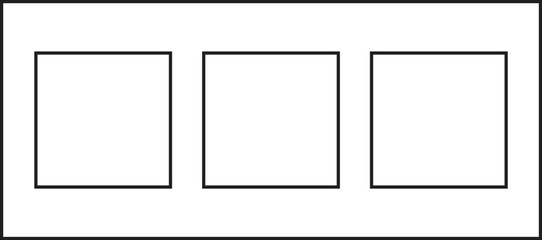 Triple Square Frame Template Design Your Own Layout