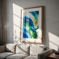 living room with a window