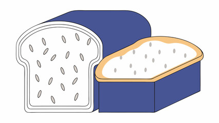 Sliced Loaf of Bread with Seeds